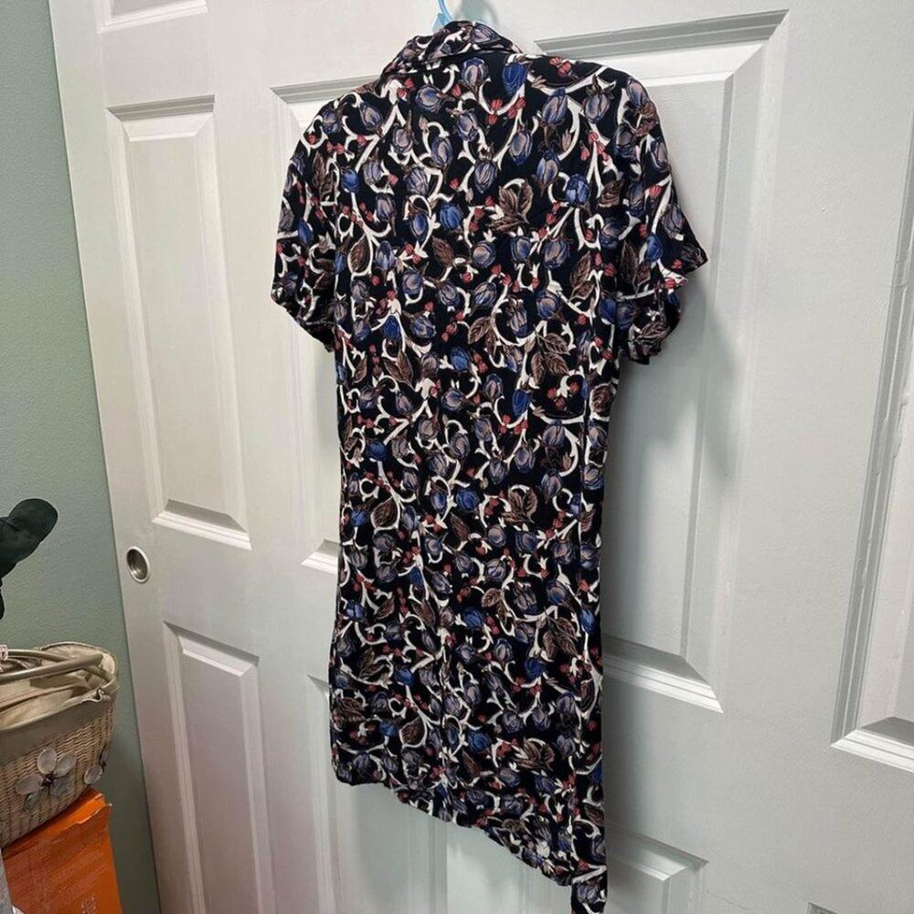 80's Vintage Sz 8 Retro Floral Button Down Mini Dress Summer Christine Parker - Picture 5 of 10